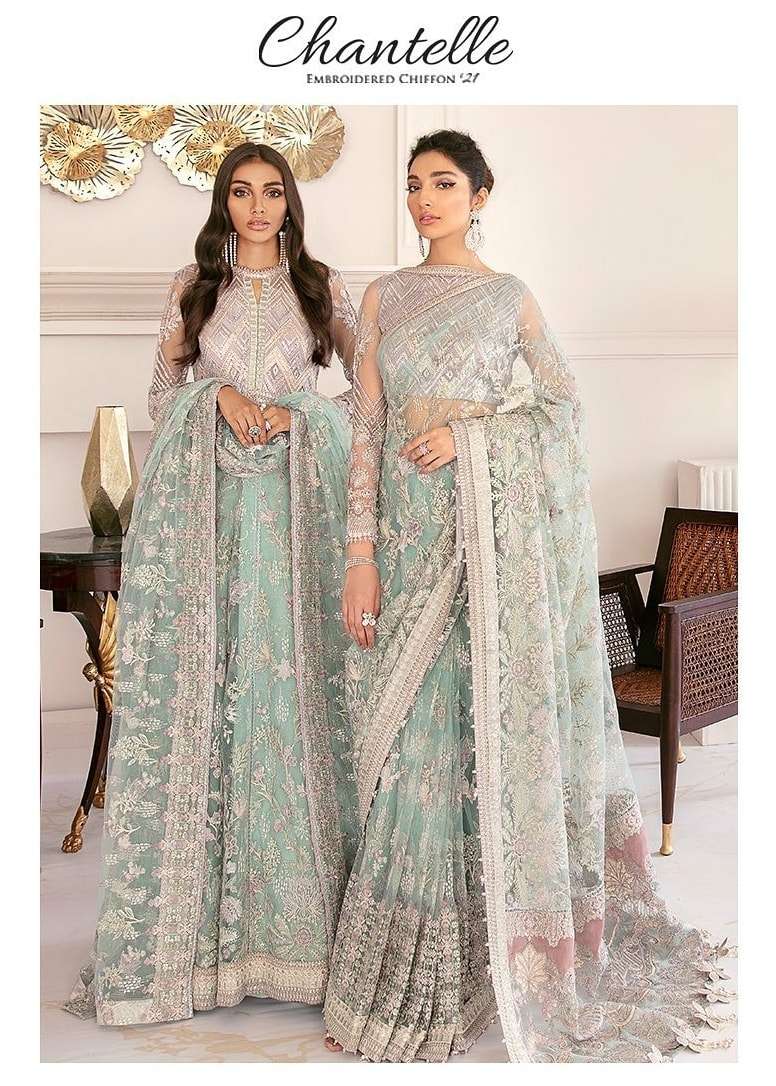 BAROQUE Chantelle Embroidered Chiffon Collection 2021.